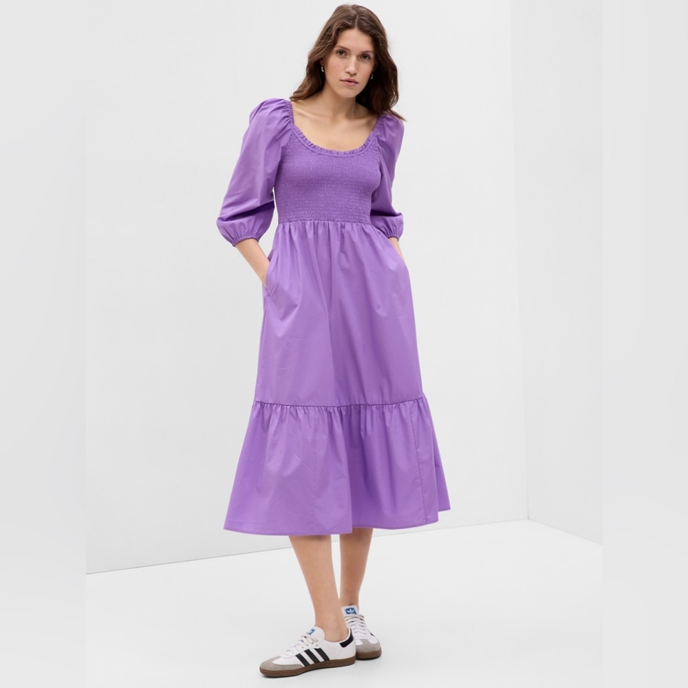 Gap Smocked Midi Dress